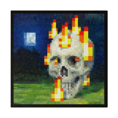 “Skull on fire” - Canvas